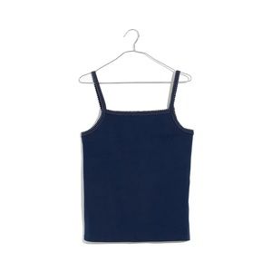 Madewell Thompson Cami Tank / SMALL / DARK BALTIC